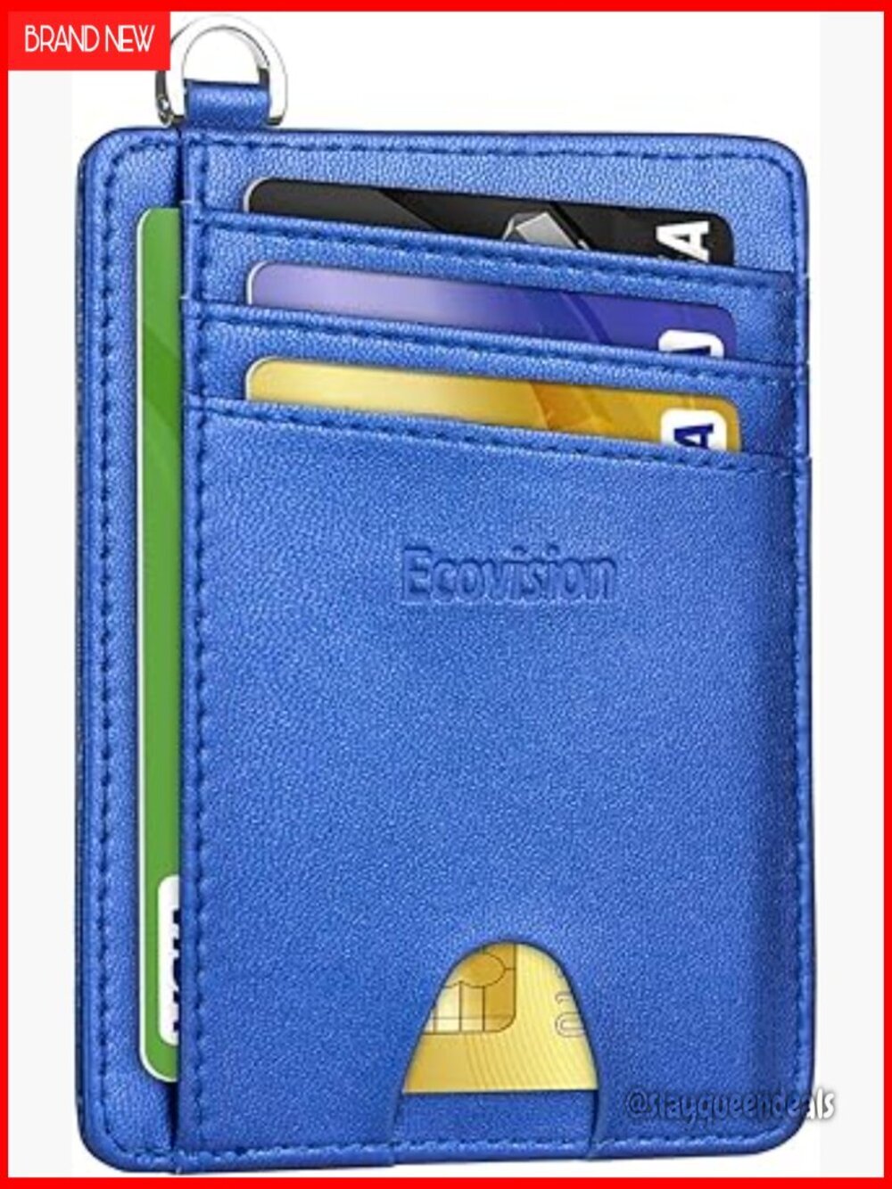Slim RFID Blocking Front Pocket Wallet with Detachable D-Shackle